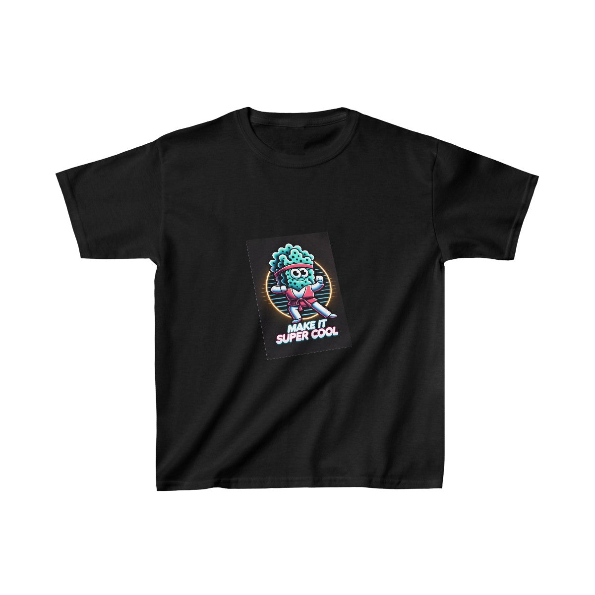 Kids 80s NeonSpongebob T-Shirt  Image 3