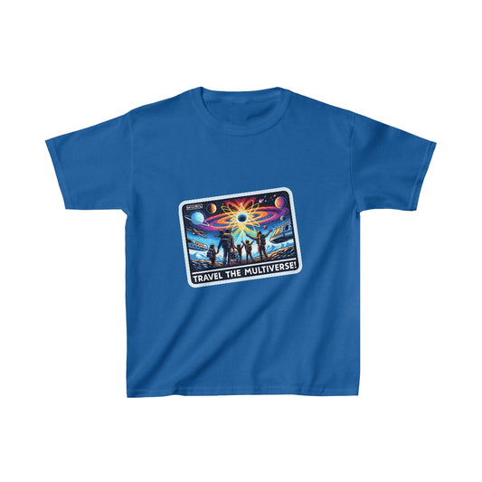 Kids FuturisticTravel Advertisement  T-Shirt Image 1