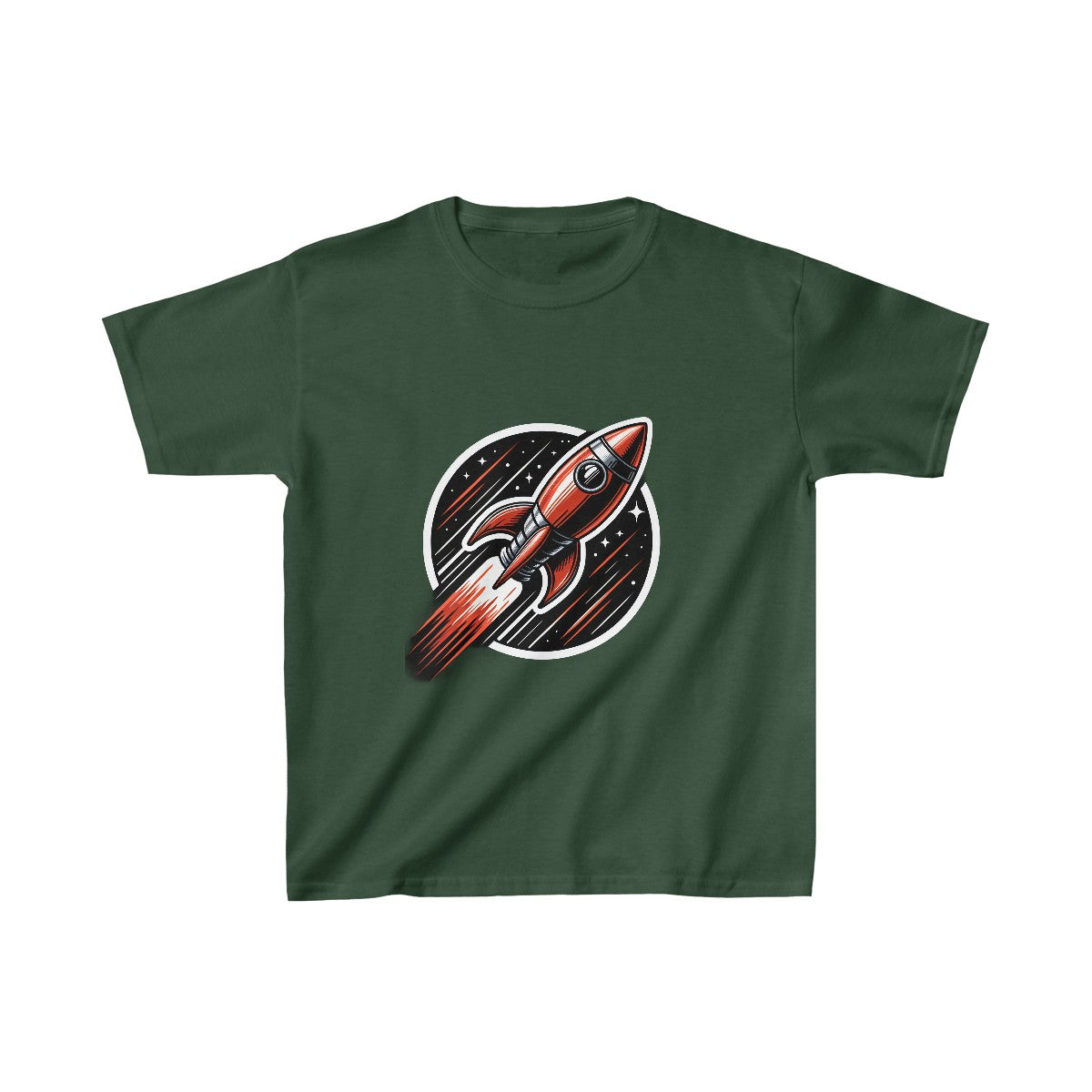 Kids Graphic ArtRocketship T-Shirt Image 7
