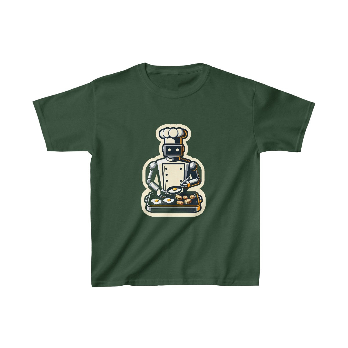 Kids RealisticRobot Chef T-Shirt Image 7