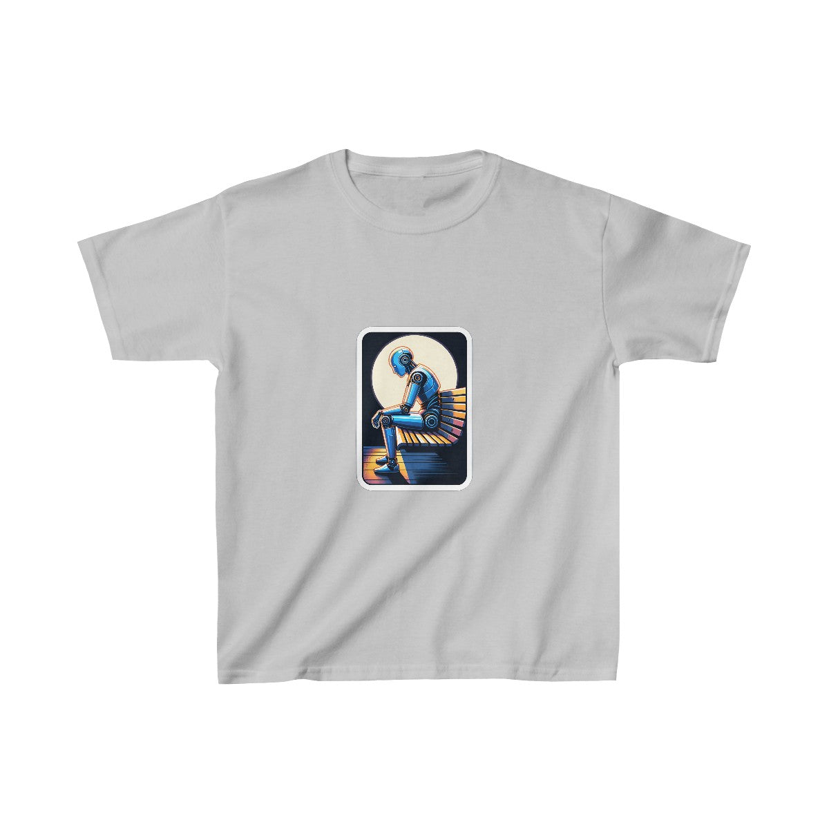 Kids RealisticHumanoid AI Robot T-Shirt Image 1