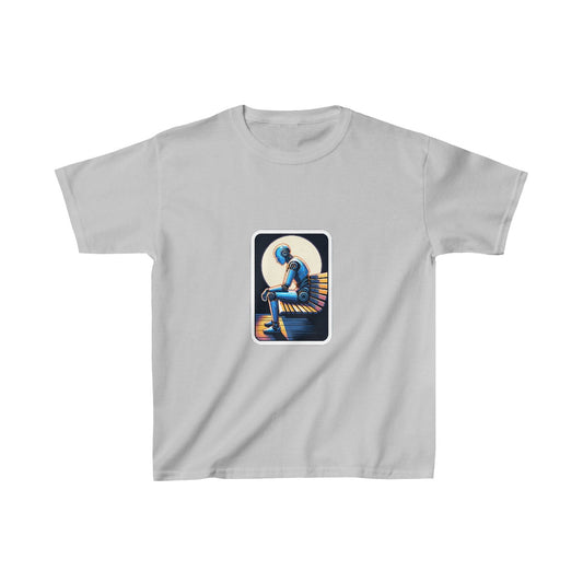 Kids RealisticHumanoid AI Robot T-Shirt Image 1