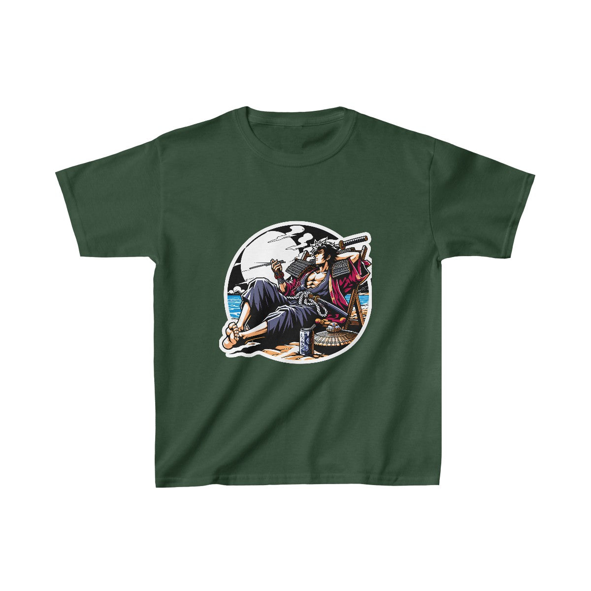 Kids Shonen AnimeSamurai Warrior T-Shirt Image 7