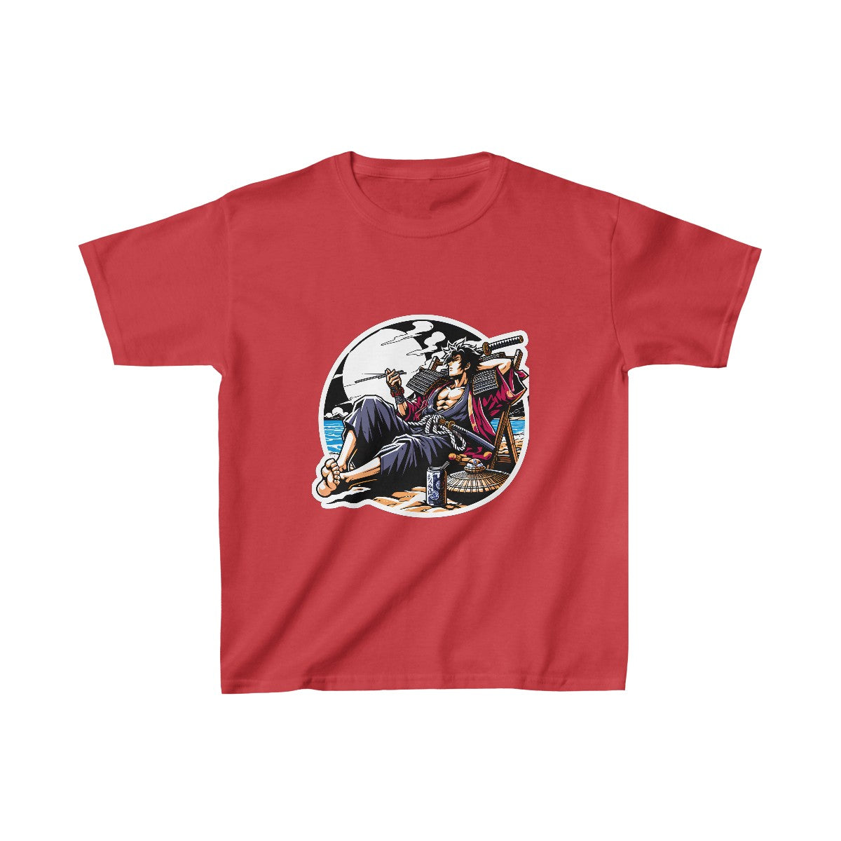 Kids Shonen AnimeSamurai Warrior T-Shirt Image 11