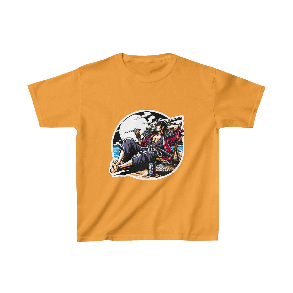 Kids Shonen AnimeSamurai Warrior T-Shirt  Image 5
