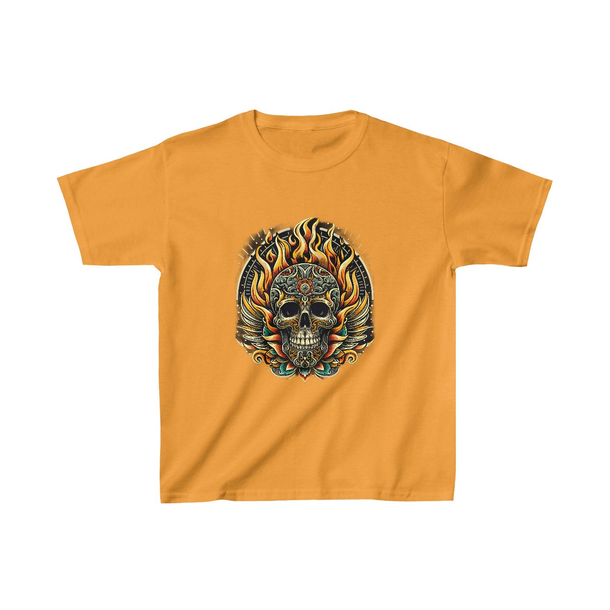 Kids SteampunkSkull T-Shirt Image 1