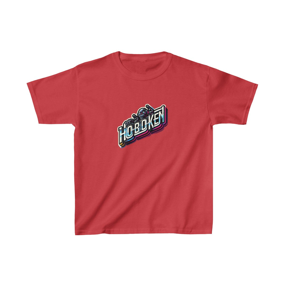 Kids SynthwaveBubble Letters T-Shirt Image 11