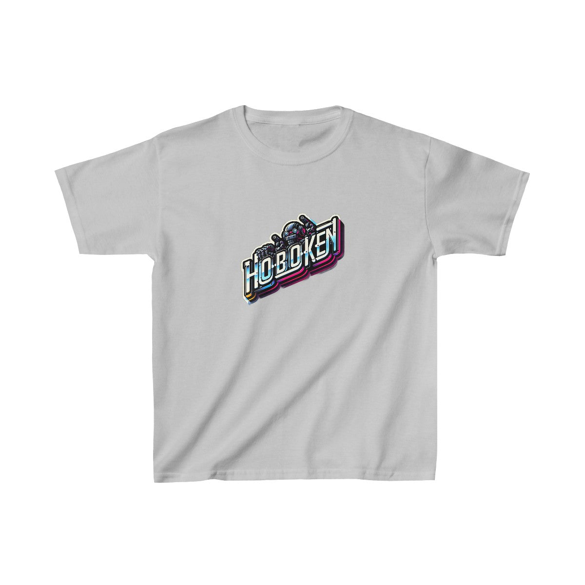 Kids SynthwaveBubble Letters T-Shirt  Image 4