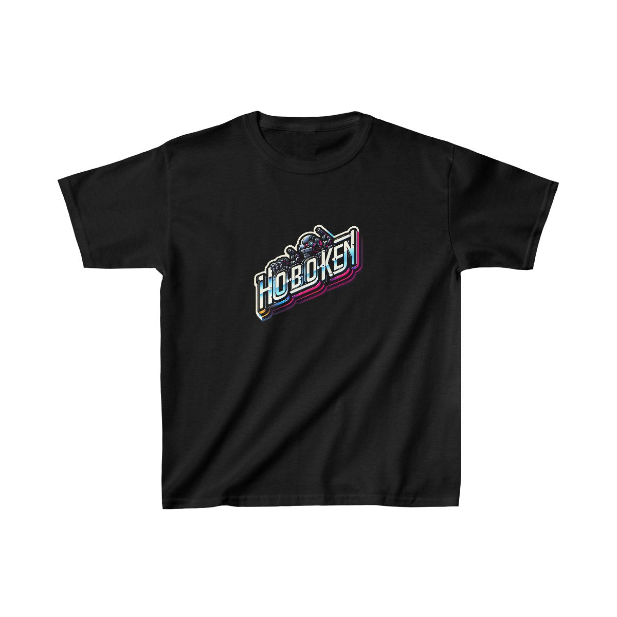 Kids SynthwaveBubble Letters T-Shirt  Image 3