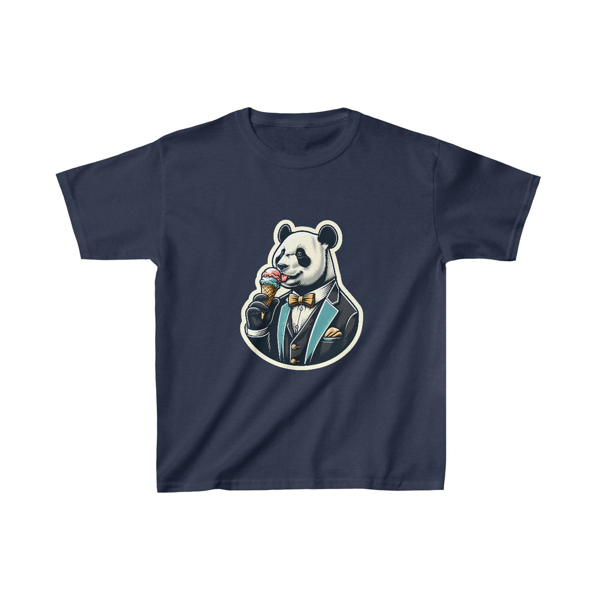 Kids VintagePanda in a Suit T-Shirt Image 9