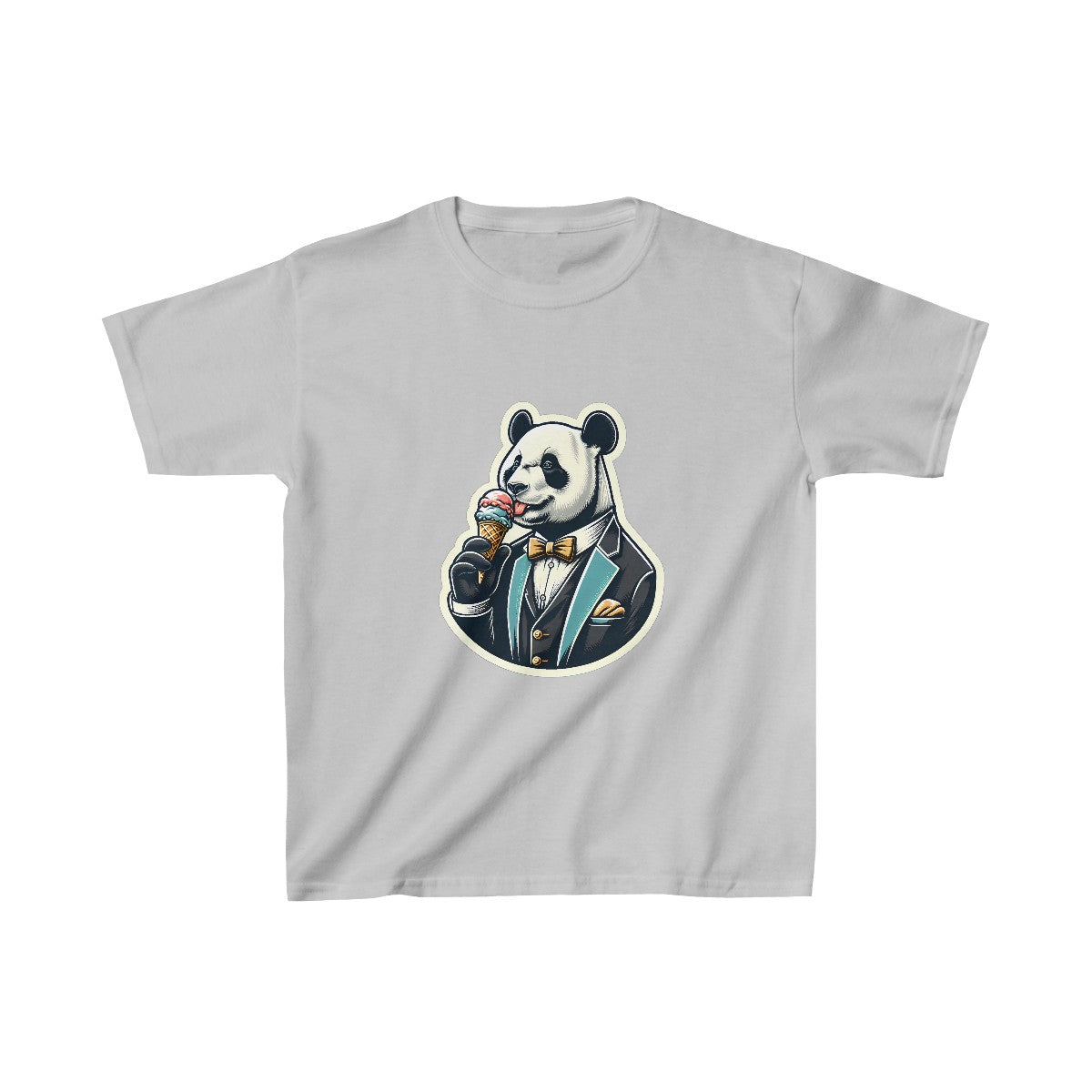 Kids VintagePanda in a Suit T-Shirt  Image 4