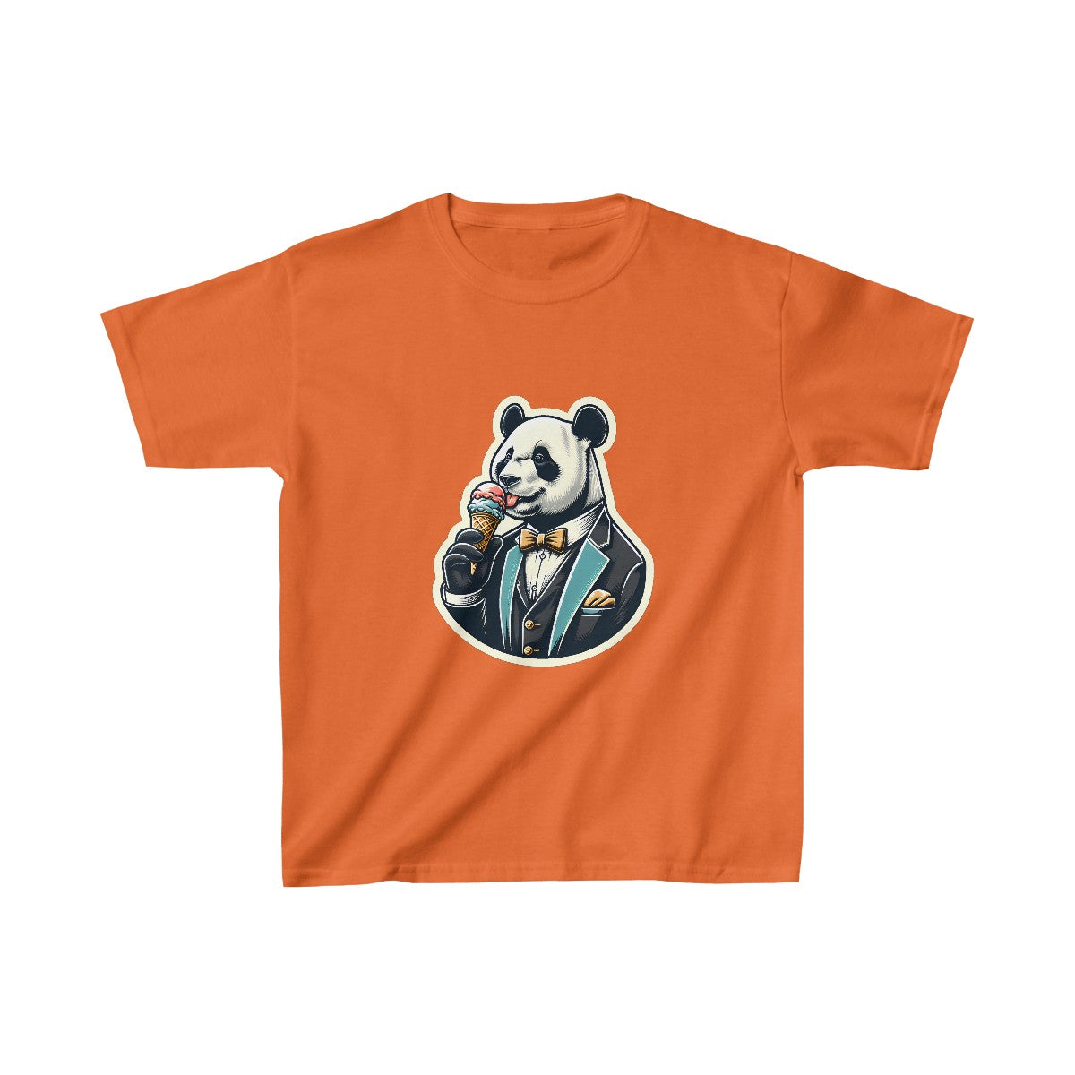 Kids VintagePanda in a Suit Tee Image 6