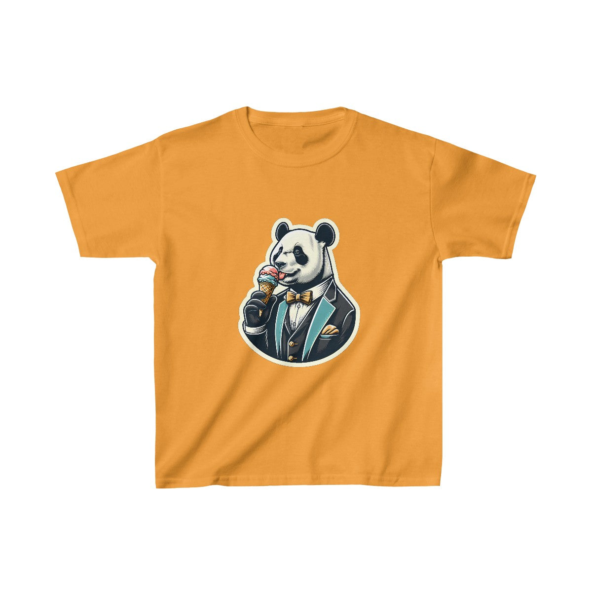 Kids VintagePanda in a Suit T-Shirt  Image 5