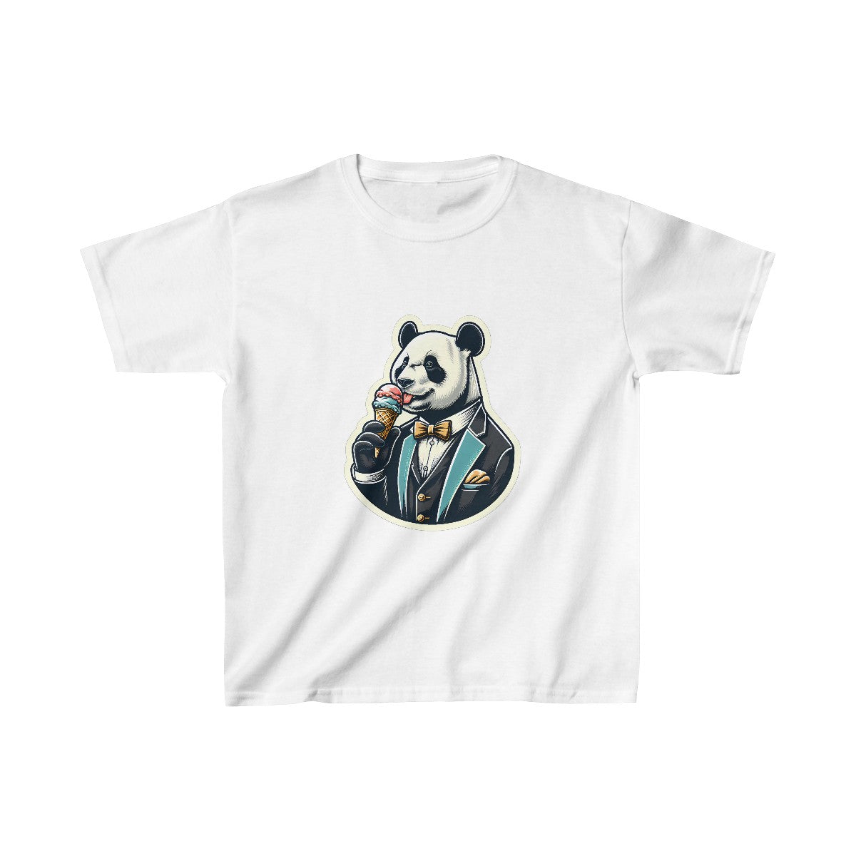 Kids VintagePanda in a Suit T-Shirt Image 1