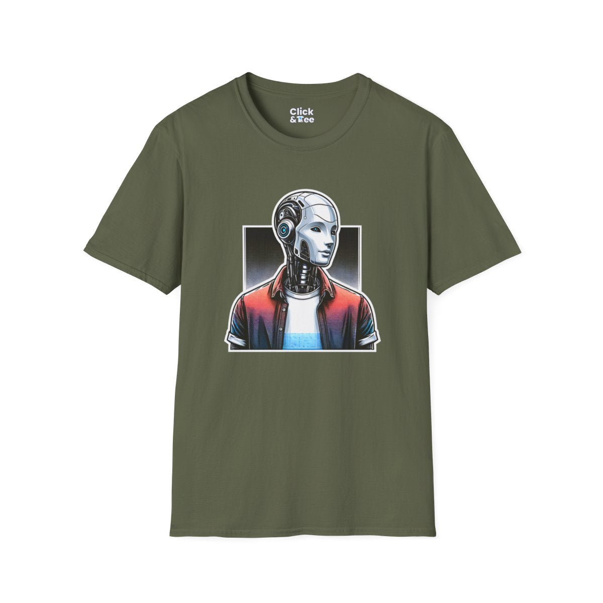 RealisticHumanoid AI Robot Unique T-Shirt Image 11