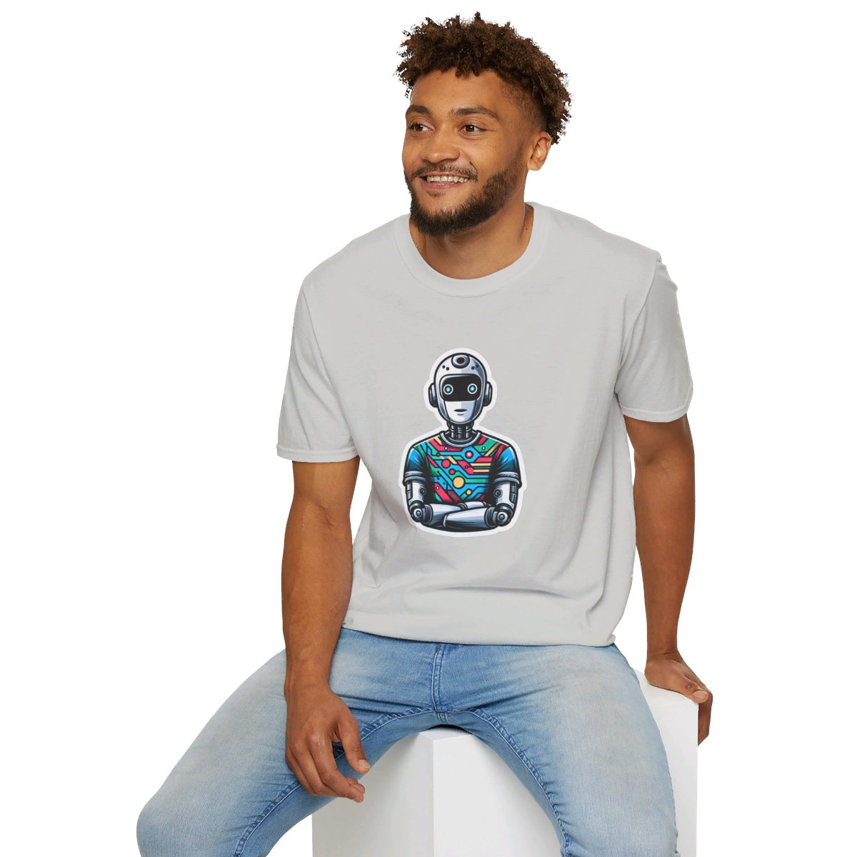 RealisticHumanoid AI Robot Unique T-Shirt Image 7