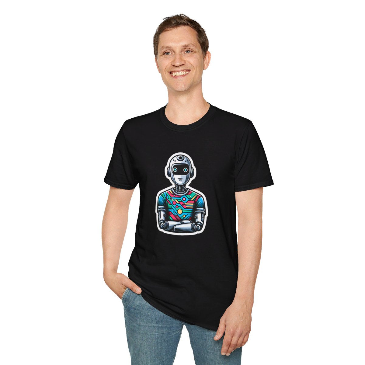 RealisticHumanoid AI Robot Unique T-Shirt  Image 4