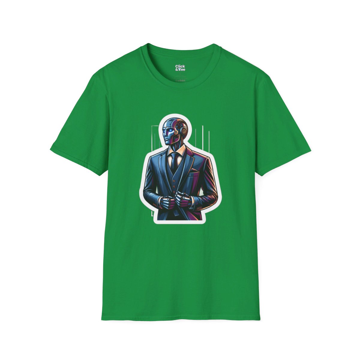 RealisticHumanoid Robot Gentleman Unique T-Shirt Image 12