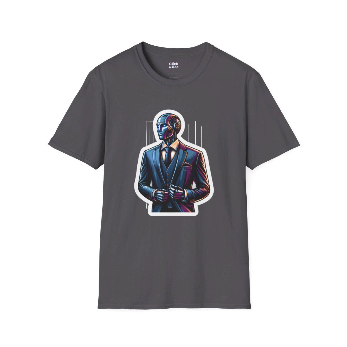 RealisticHumanoid Robot Gentleman Unique T-Shirt Image 16