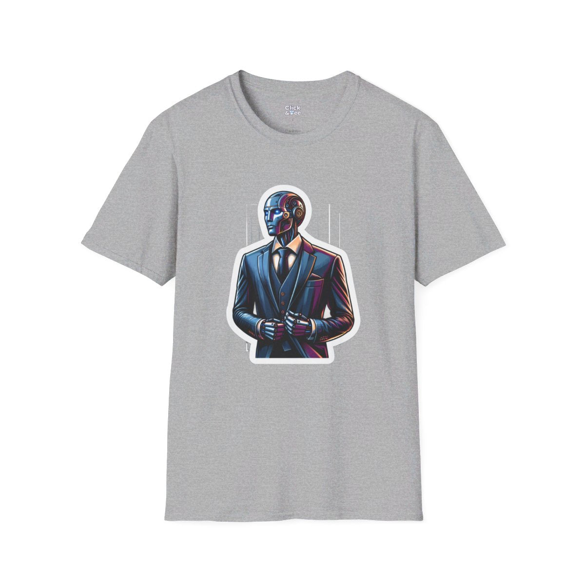 RealisticHumanoid Robot Gentleman Unique T-Shirt  Image 2