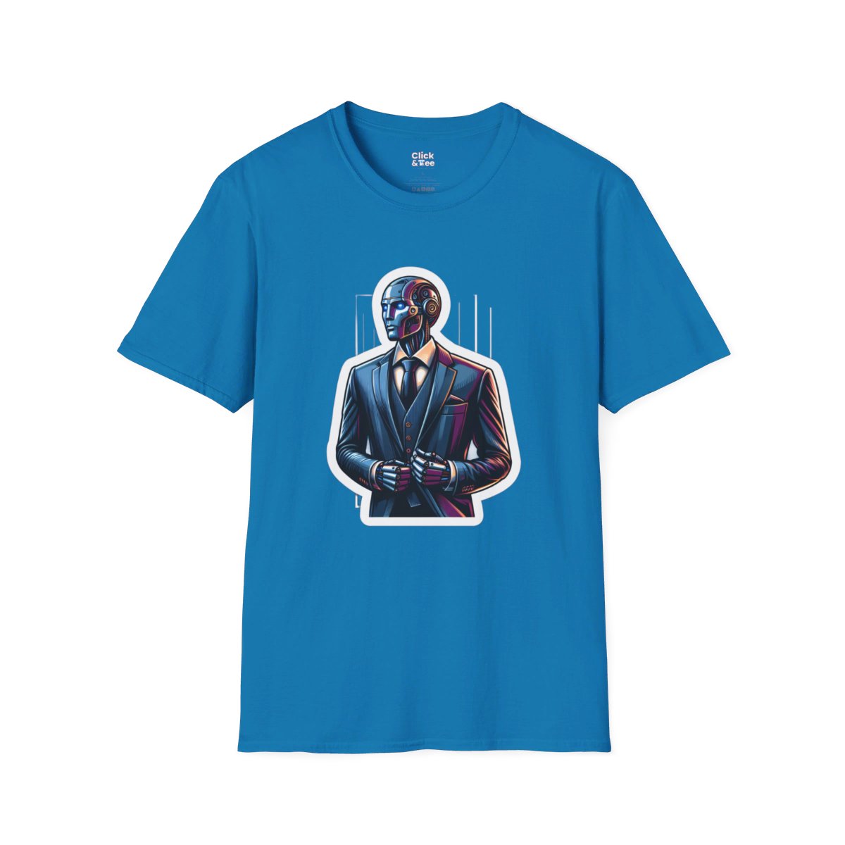 RealisticHumanoid Robot Gentleman Unique T-Shirt Image 15