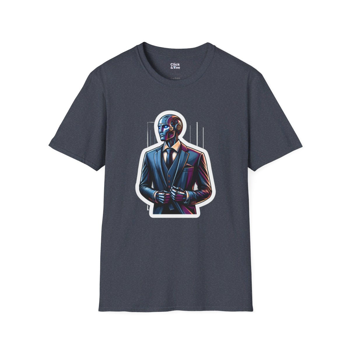 RealisticHumanoid Robot Gentleman Unique T-Shirt Image 19