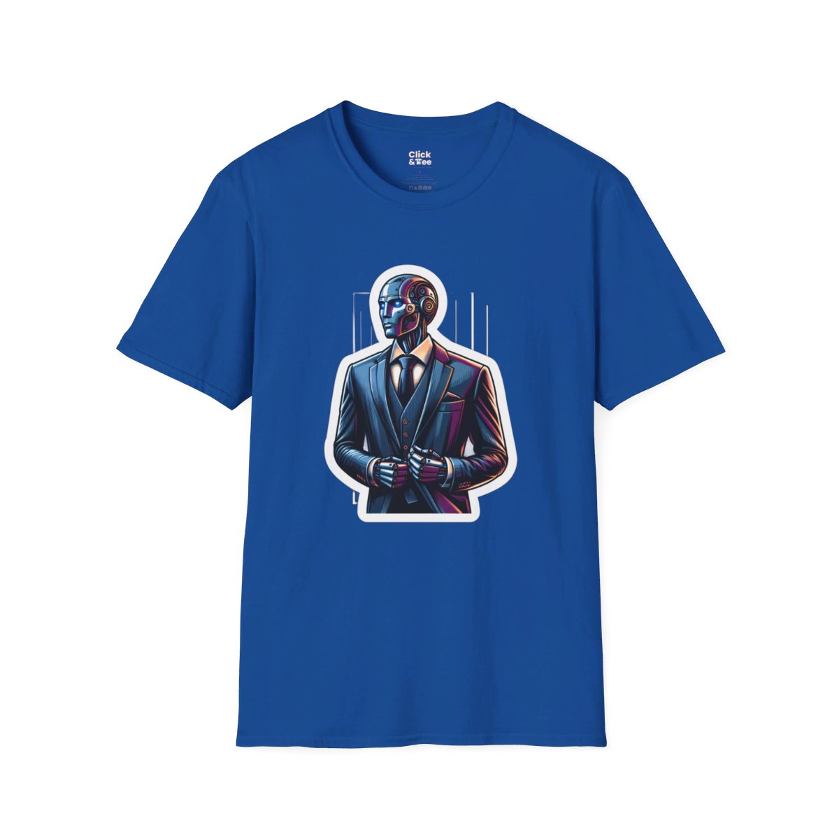 RealisticHumanoid Robot Gentleman Unique T-Shirt Image 17