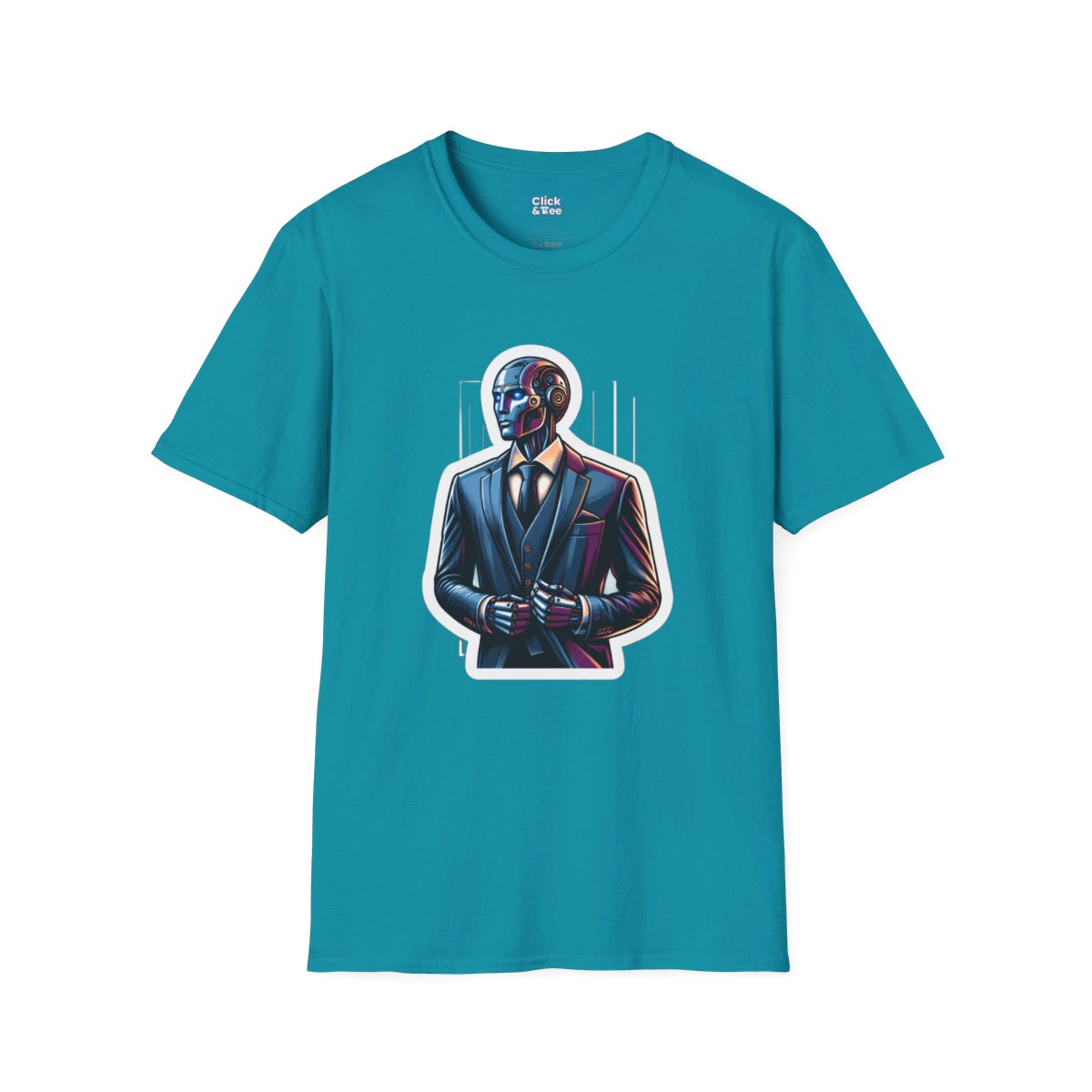 RealisticHumanoid Robot Gentleman Unique T-Shirt Image 13