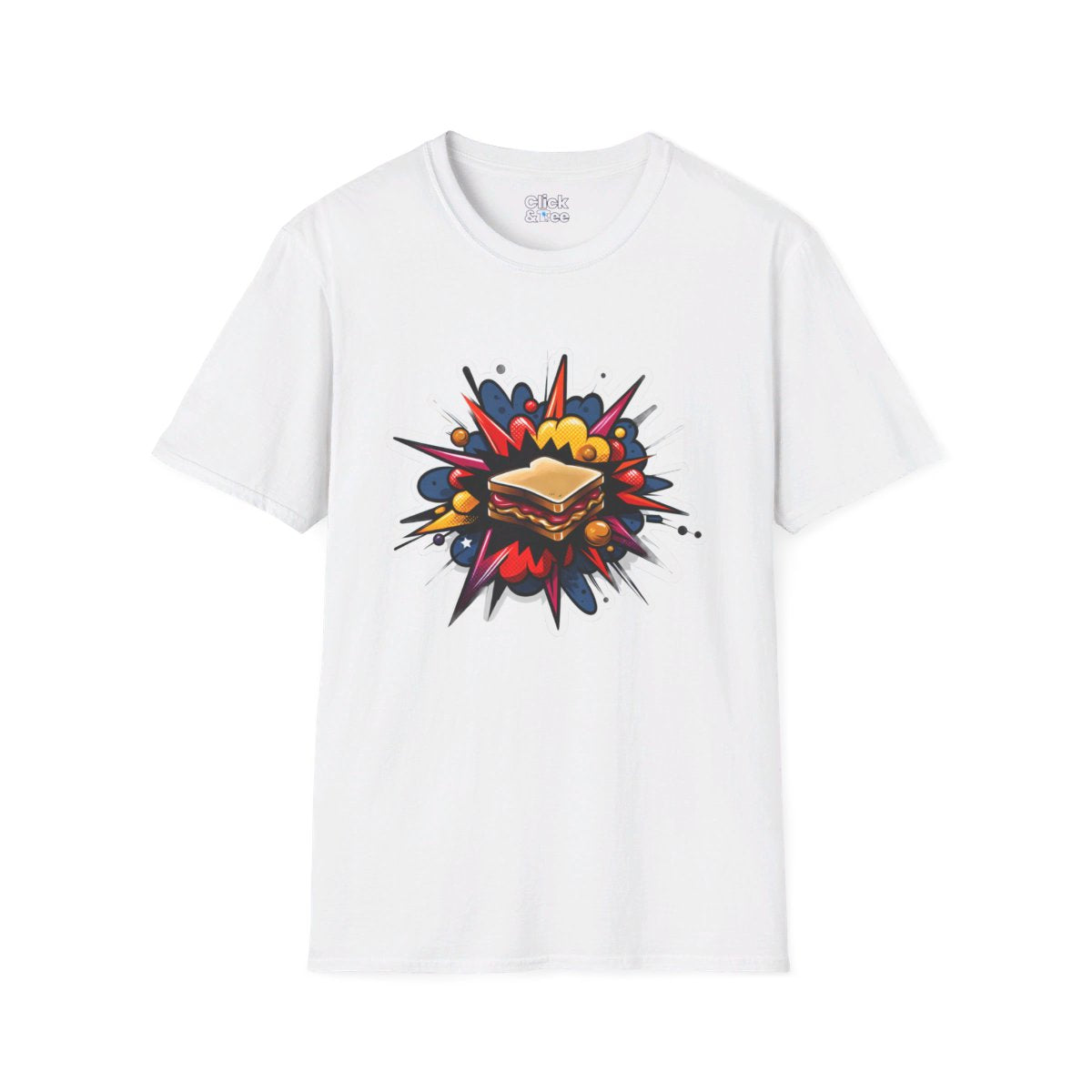 RealisticPeanut Butter and Jelly Sandwhich Tee Image 6