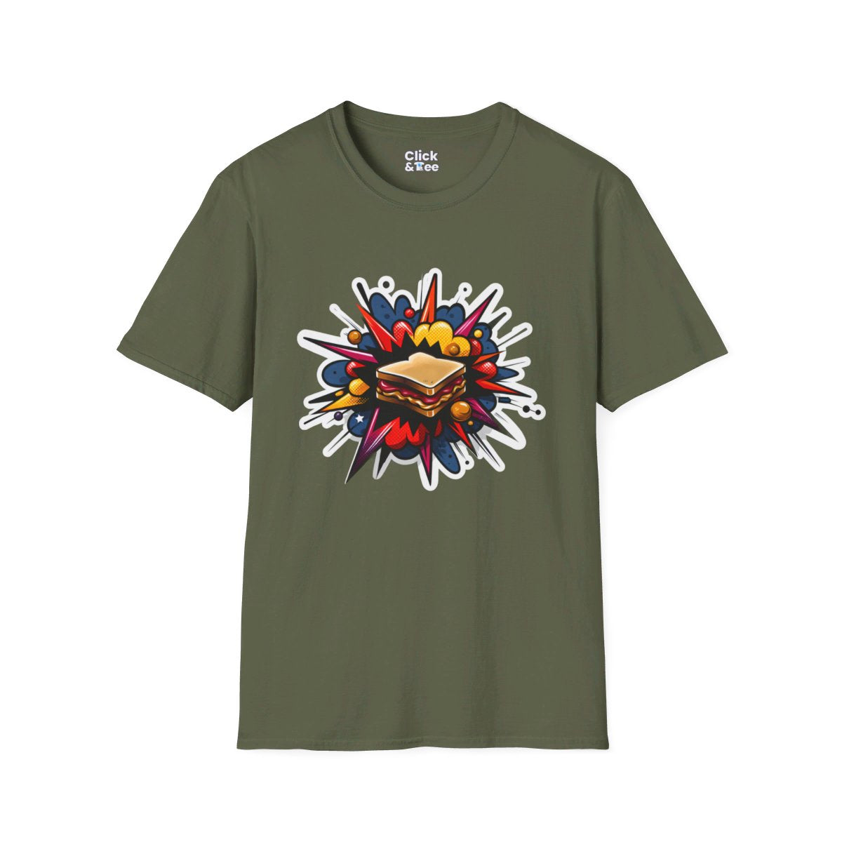 RealisticPeanut Butter and Jelly Sandwhich Unique T-Shirt Image 11