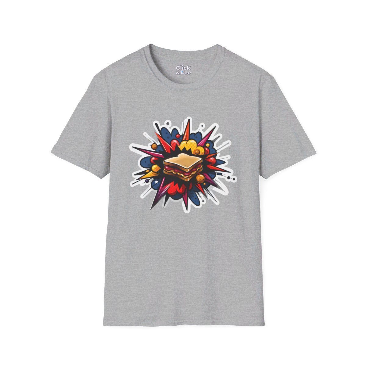 RealisticPeanut Butter and Jelly Sandwhich Unique T-Shirt  Image 2