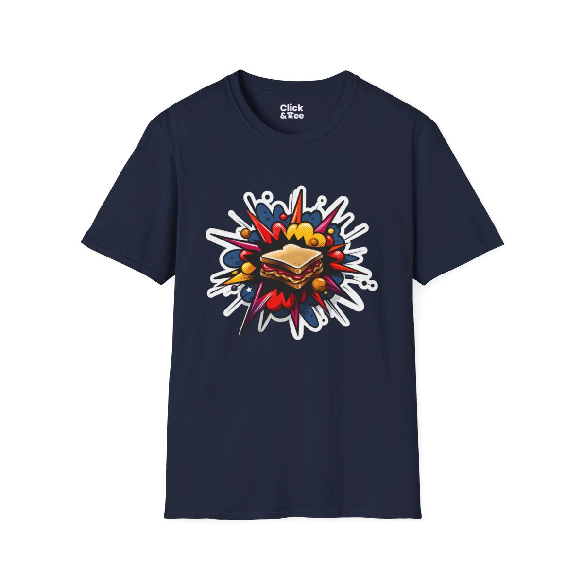 RealisticPeanut Butter and Jelly Sandwhich Unique T-Shirt Image 18