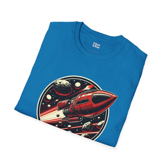 RealisticRocketship Unique T-Shirt Image 1