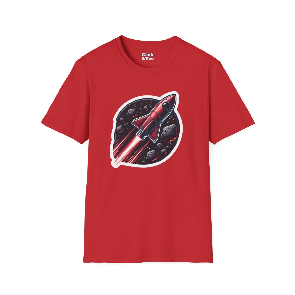 RealisticRetro Futuristic Rocketship Unique T-Shirt Image 20