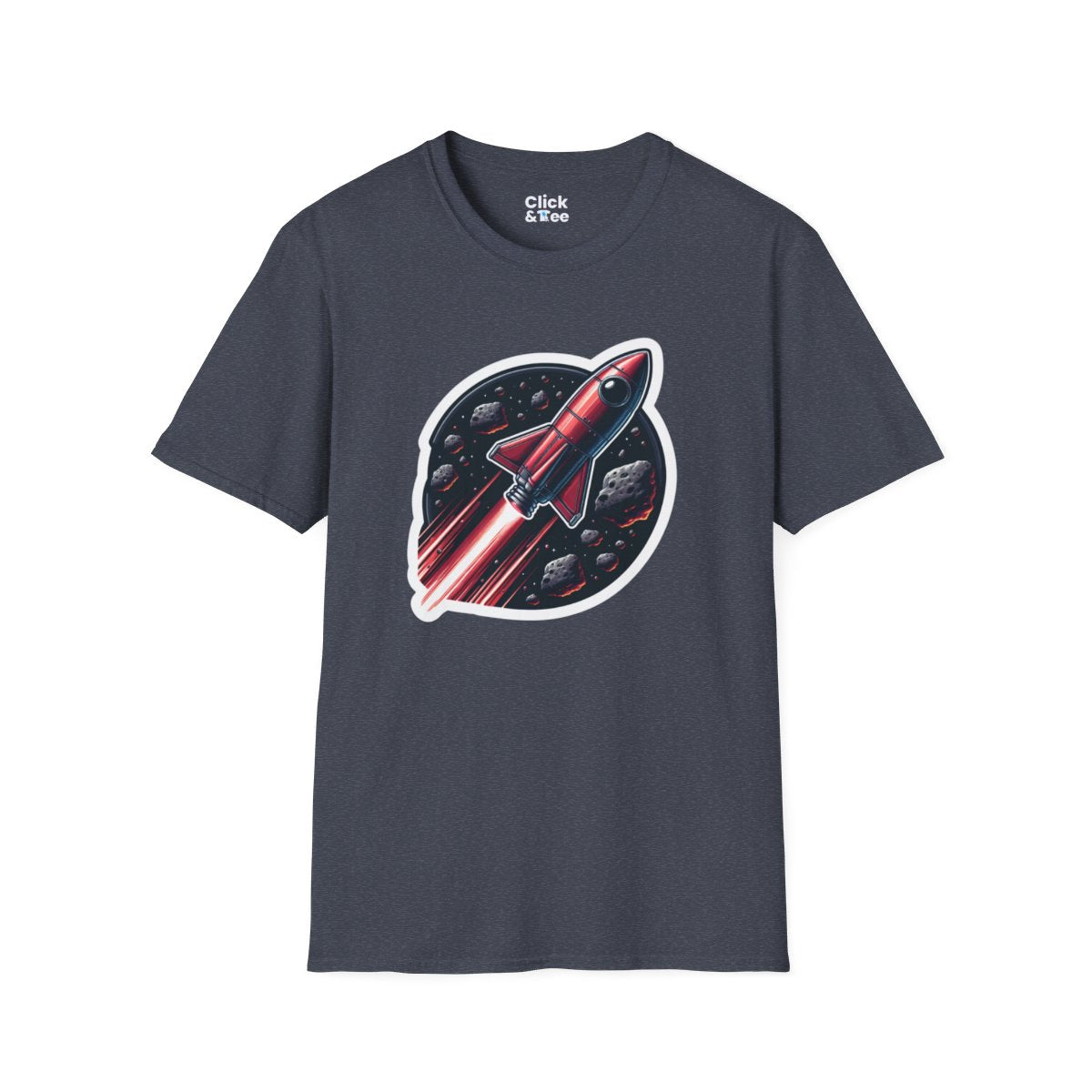 RealisticRetro Futuristic Rocketship Unique T-Shirt Image 19