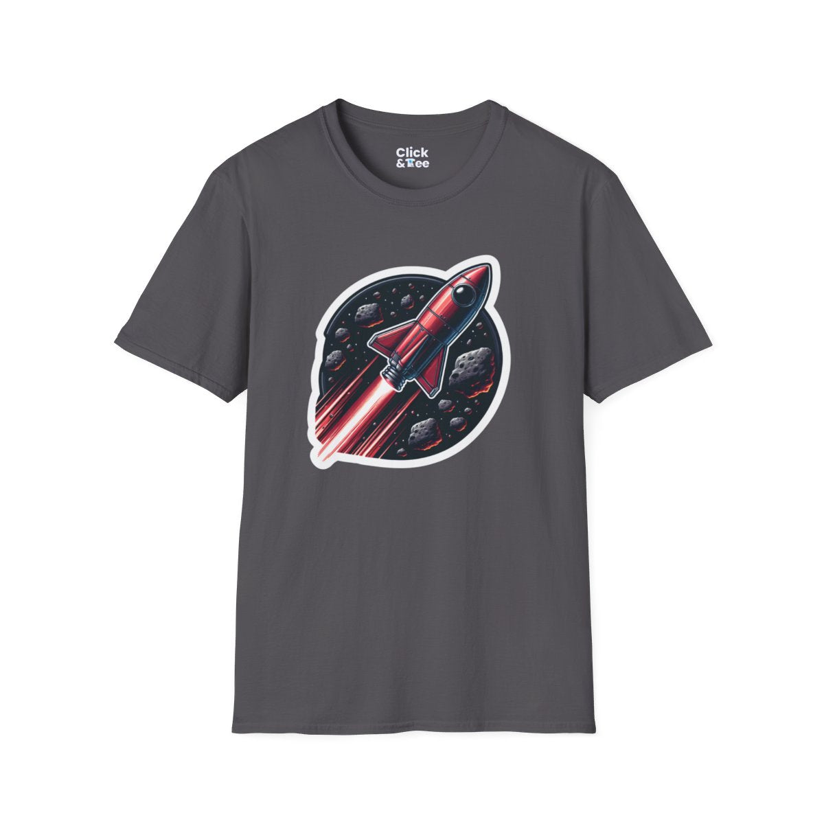 RealisticRetro Futuristic Rocketship Unique T-Shirt Image 16