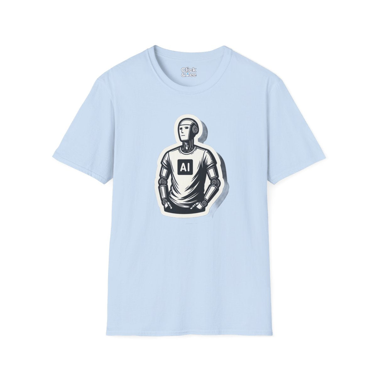RetroHumanoid AI Robot Unique T-Shirt Image 14