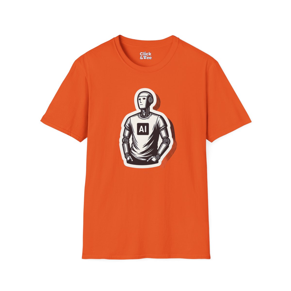 RetroHumanoid AI Robot Unique T-Shirt Image 9