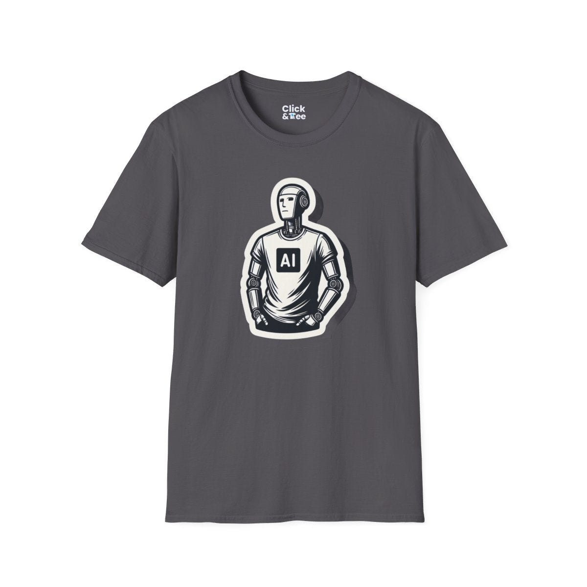 RetroHumanoid AI Robot Unique T-Shirt Image 16