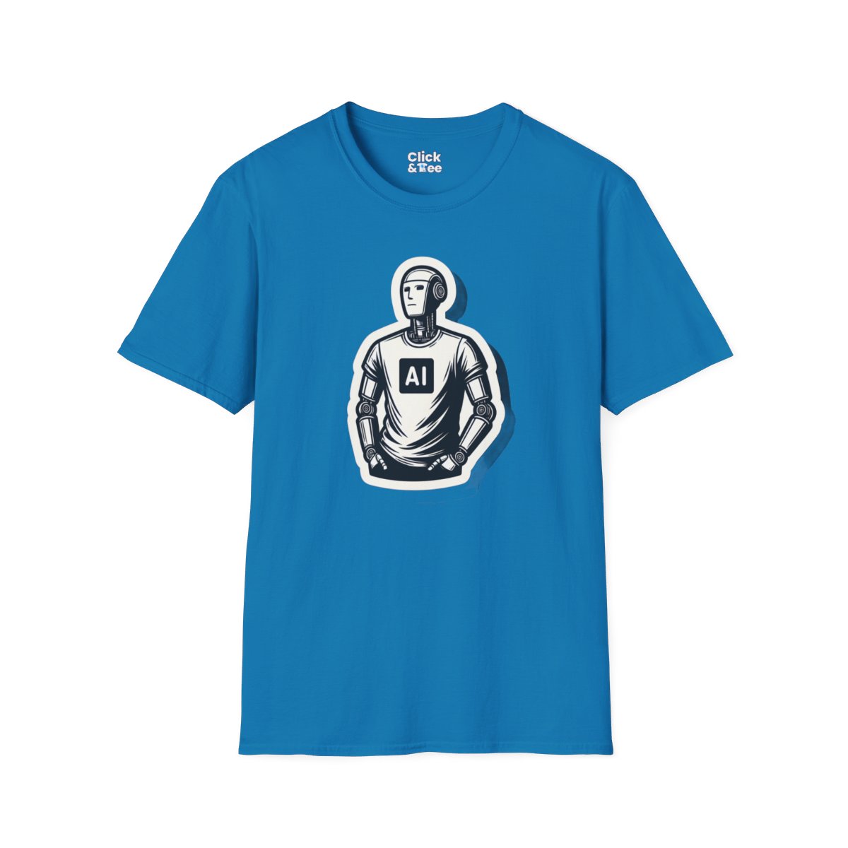 RetroHumanoid AI Robot Unique T-Shirt Image 15