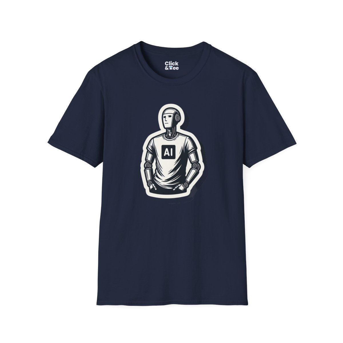 RetroHumanoid AI Robot Unique T-Shirt Image 18