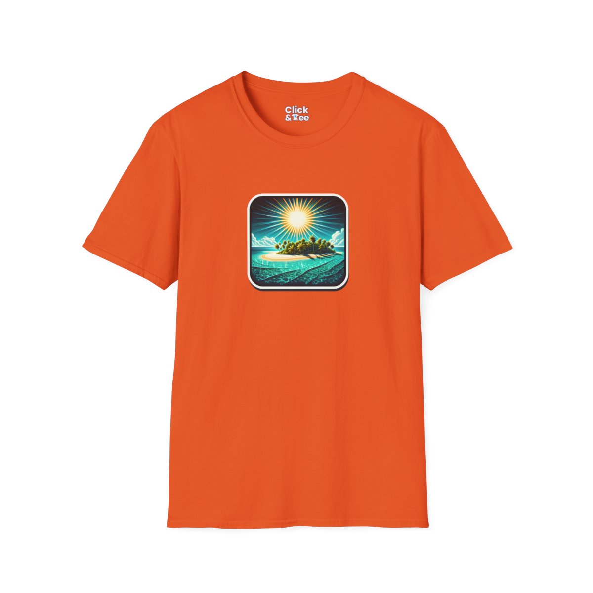 RetroParadise Island Unique T-Shirt Image 9