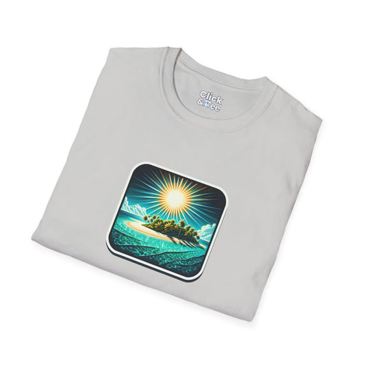 RetroParadise Island Unique T-Shirt Image 1