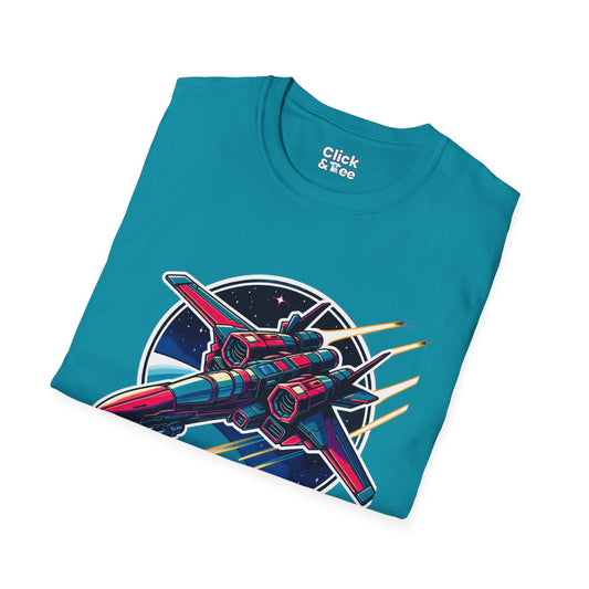 Shonen AnimeSpaceship Unique T-Shirt Image 1