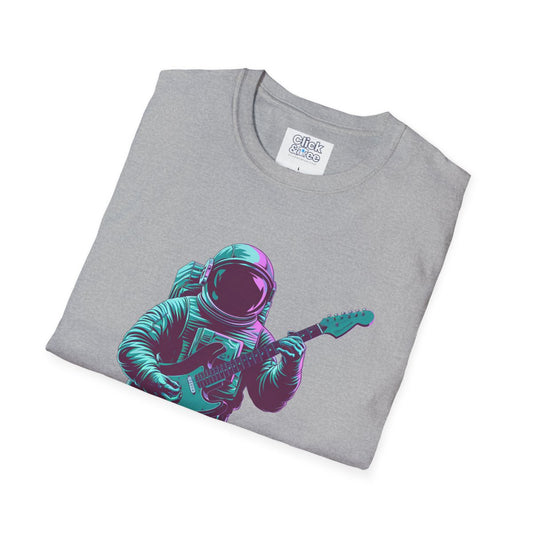 SynthwaveRetro-Futuristic Astronaut Unique T-Shirt Image 1