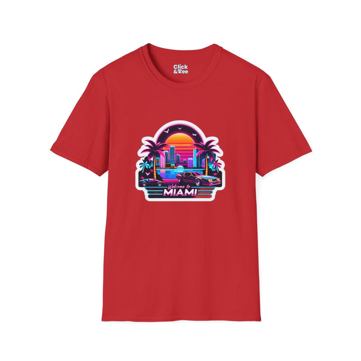 SynthwaveMiami Beach Unique T-Shirt Image 20